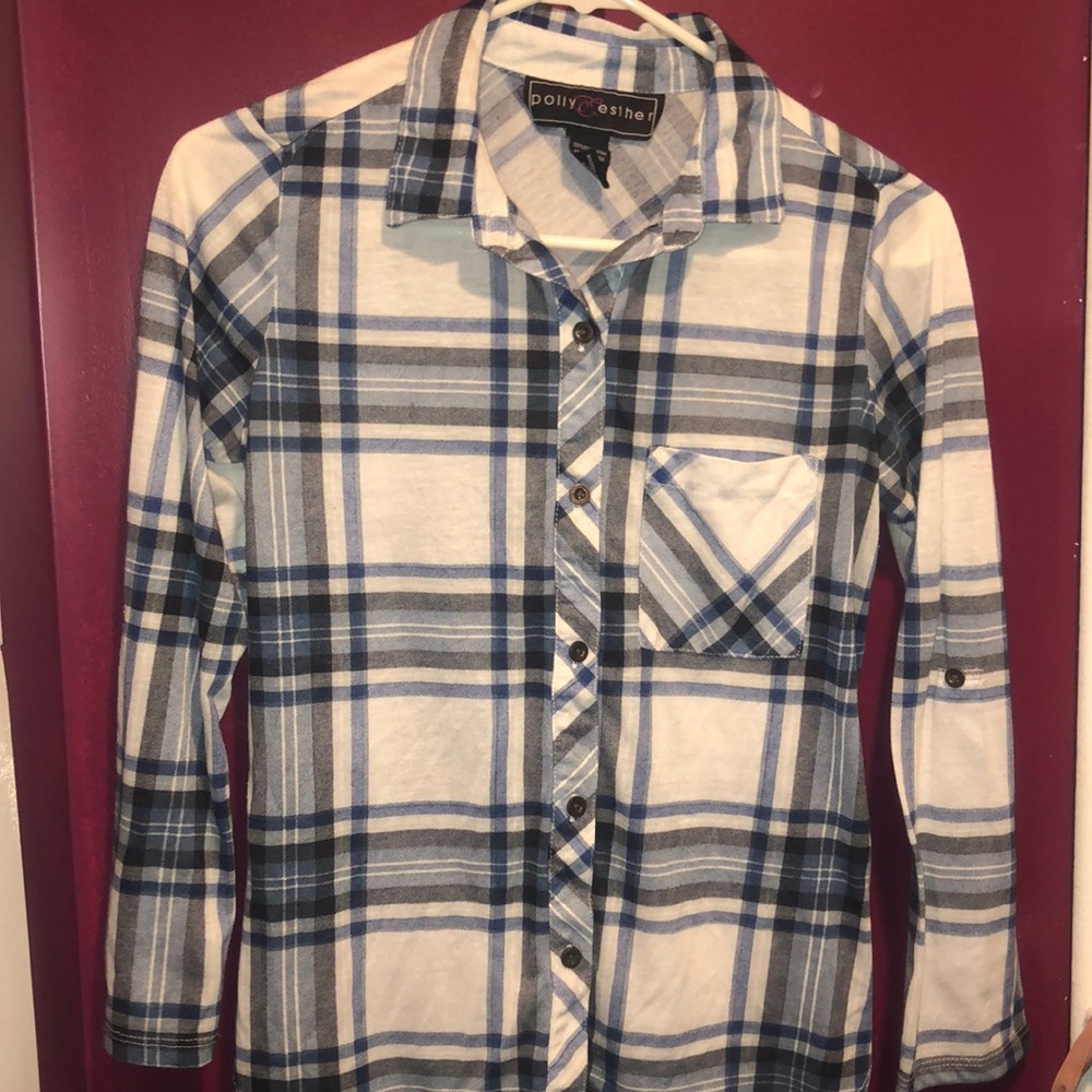 Blue Plaid Tunic